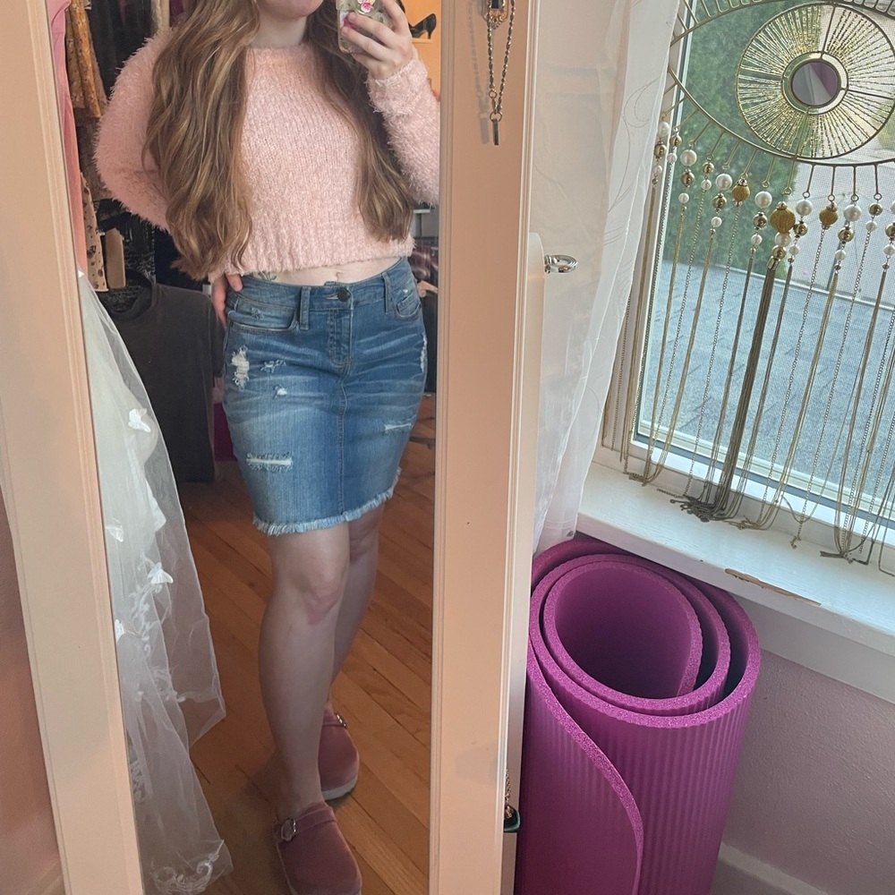 Mossimo Supply Co. Soft Pink Crew Neck Sweater